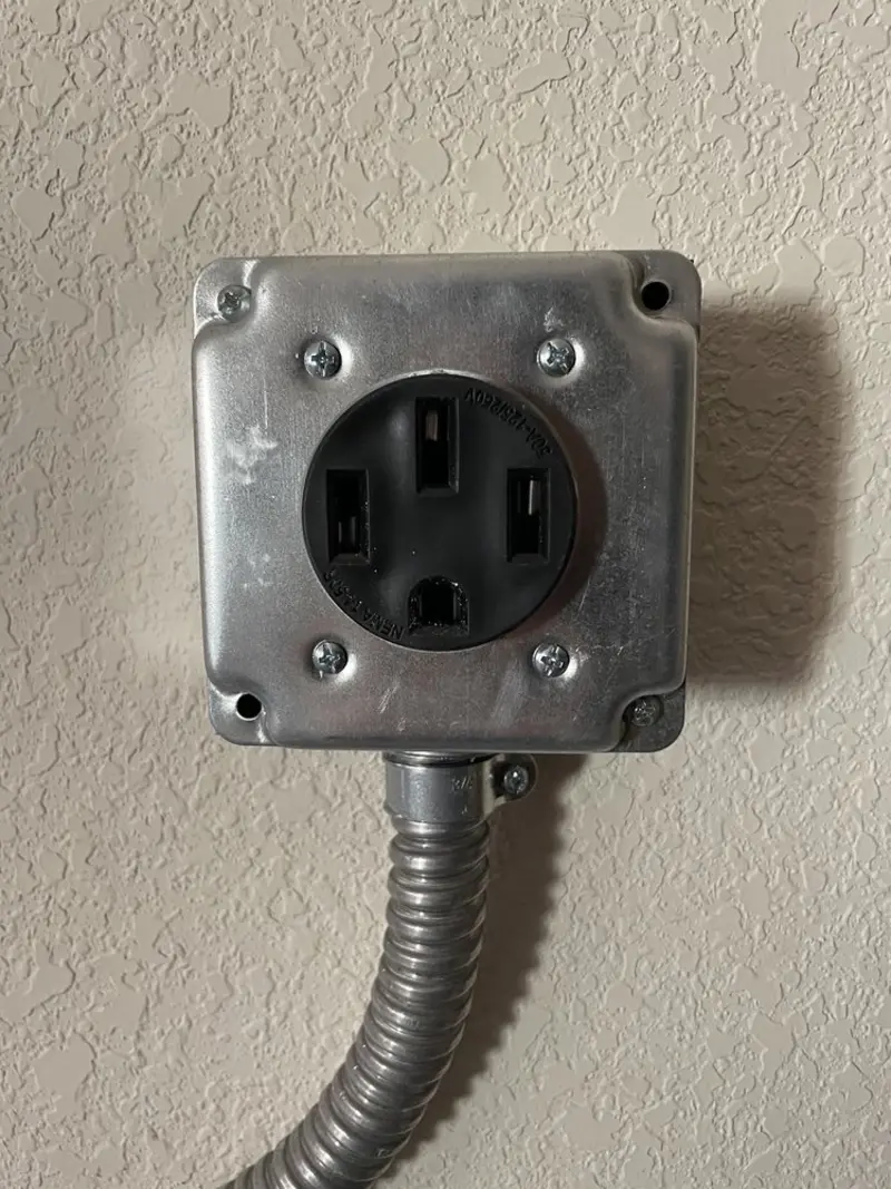 NEMA 14-50 outlet installed for Electrical Panel Upgrade in Mabank